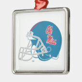 Ole Miss Football Helmet | Light Blue Ornament Aus Metall (Links)