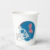 Ole Miss Football Helmet | Light Blue Pappbecher (Rückseite)