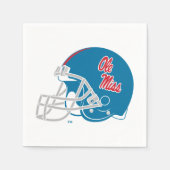 Ole Miss Football Helmet | Light Blue Serviette (Vorderseite)