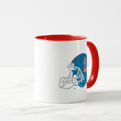 Ole Miss Football Helmet | Light Blue Tasse (VorderseiteRechts)