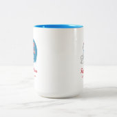 Ole Miss Football Helmet | Light Blue Zweifarbige Tasse (Mittel)