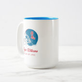Ole Miss Football Helmet | Light Blue Zweifarbige Tasse (Vorderseite Links)