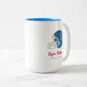 Ole Miss Football Helmet | Light Blue Zweifarbige Tasse (VorderseiteRechts)