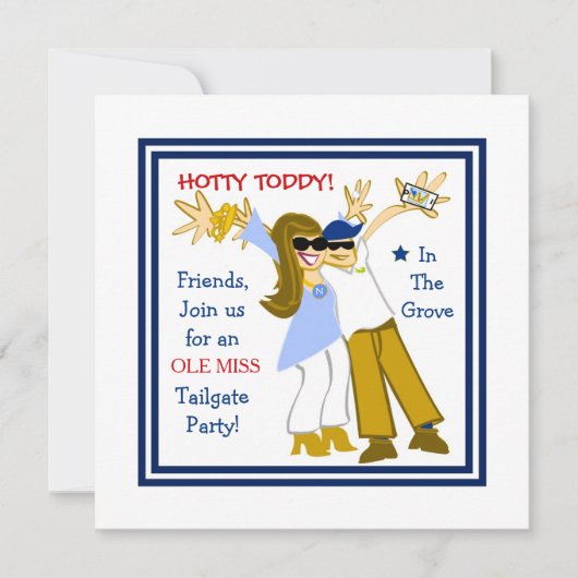 Ole Miss Selfie Einladung (Vorderseite)