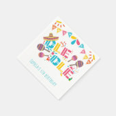 Ole Ole Fiesta Personalisierter Geburtstag Serviette (Ecke)