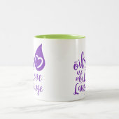 Öle sind meine Liebe-Sprachkaffee-Tasse Zweifarbige Tasse (Mittel)