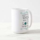 Öle sind meine Liebessprache Kaffeetasse Teal/grün (VorderseiteRechts)