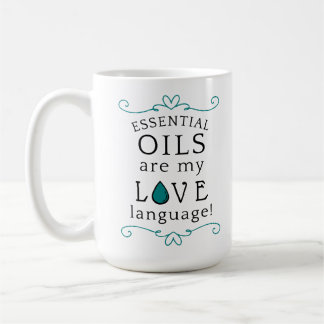 Öle sind meine Liebessprache Kaffeetasse Teal/grün