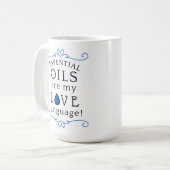 Öle sind meine Liebessprache Tasse Navy/Blau (Vorderseite Links)