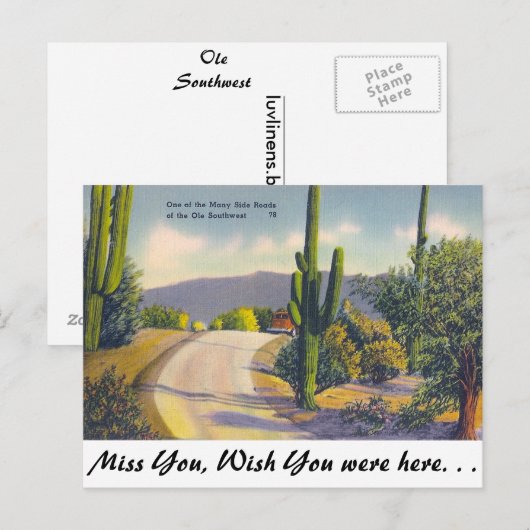 Ole Southwest Postkarte (Vorne/Hinten)