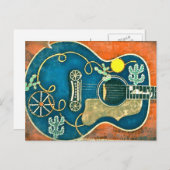 Ole Western Guitar Postcard Postkarte (Vorne/Hinten)