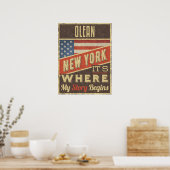 Olean New York Poster (Küche)