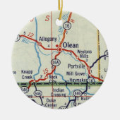 Olean NY Keramik Ornament (Vorne)