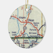 Olean NY Keramik Ornament (Links)