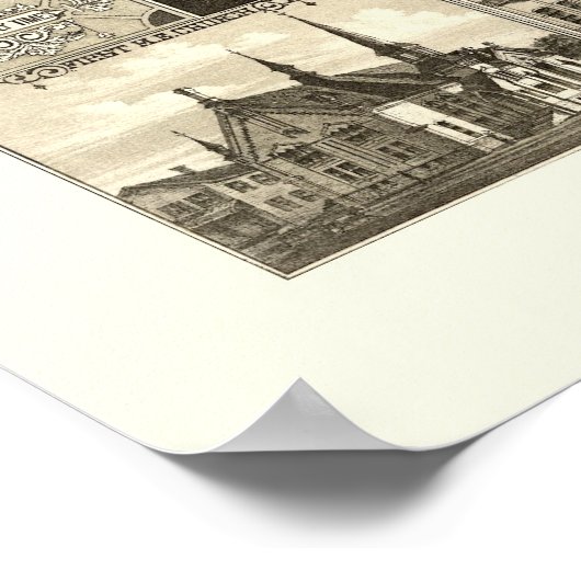 Olean, NY Panoramic Map - 1882 Poster (Ecke)