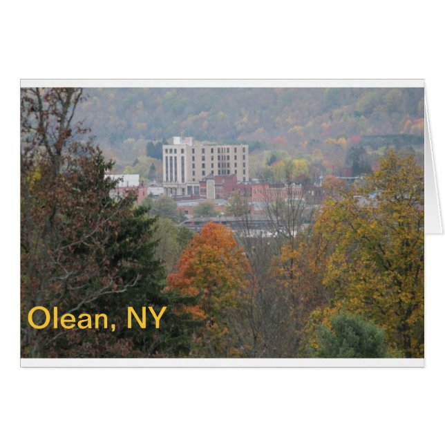 Olean, NY Postkarte (Vorderseite (Horizontal))