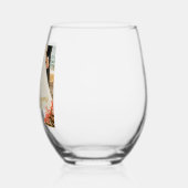 Oleander Blume Foto Danke Hochzeit Weinglas Ohne Stiel (Links)