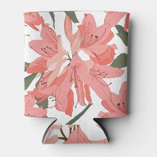 Oleander-Blume: Orange White Dosenkühler (Vorderseite)