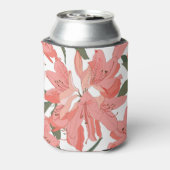 Oleander-Blume: Orange White Dosenkühler (Kanne Rückseite)