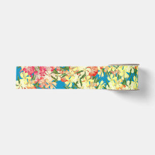 Oleander-BlumenBlumen-tropisches Band Ripsband
