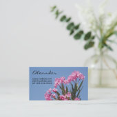 Oleander Business Card Visitenkarte (Stehend Vorderseite)
