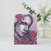 Oleander Pink Hübsche Gifte Postkarte (Stehend Vorderseite)