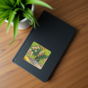 Oleanders, Vincent van Gogh Quadratischer Aufkleber