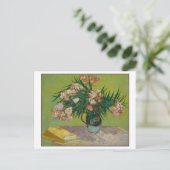 Oleanders von Vincent Van Gogh Floral Postcard Postkarte (Stehend Vorderseite)