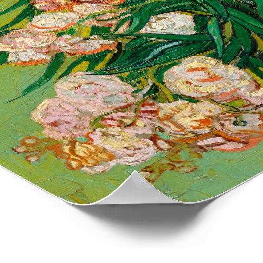 Oleanders von Vincent van Gogh Poster (Ecke)