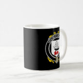 O'Leary Coat of Arms Familienwappen Kaffeetasse (VorderseiteRechts)