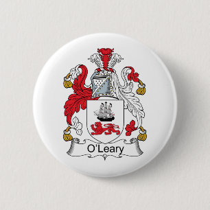 O'Leary-Familienwappen Button