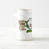 O'Leary/Leary Irish Shield Beer Stein Bierglas (Vorderseite Links)
