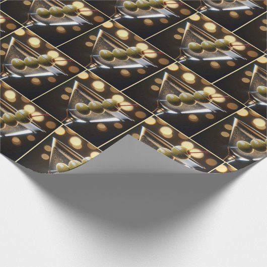 Olebt in einem Martini-Getränk Geschenkpapier (Ecke)