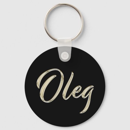 Oleg Button Name Schlüsselanhänger (Vorderseite)