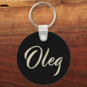 Oleg Button Name Schlüsselanhänger (Vorderseite)