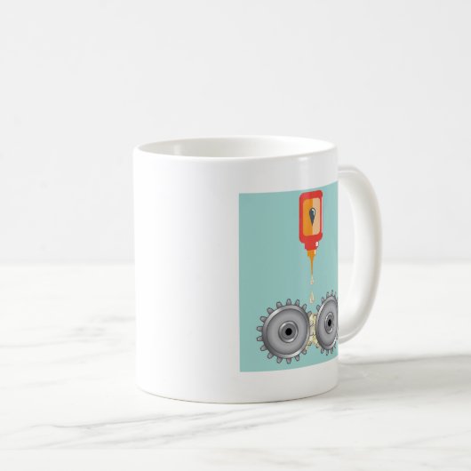 Ölengang-Vektor Kaffeetasse (VorderseiteRechts)