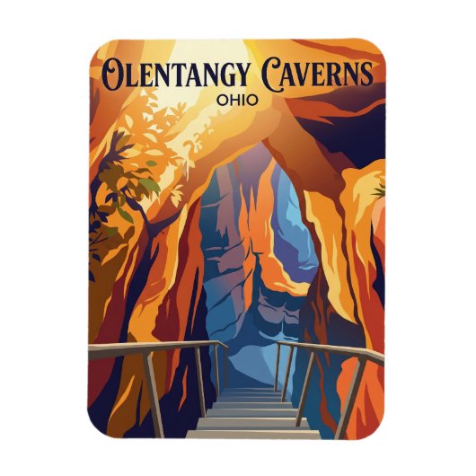 Olentangy Caverns USA Magnet (Vertikal)