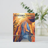 Olentangy Caverns USA Postkarte (Stehend Vorderseite)