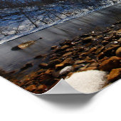Olentangy River im Winter, Highbanks MetroPark, OH Poster (Ecke)