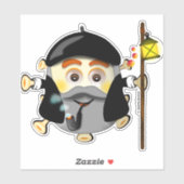 Olentzero vasco Eguberri on by Simonsitos Aufkleber (Blatt)