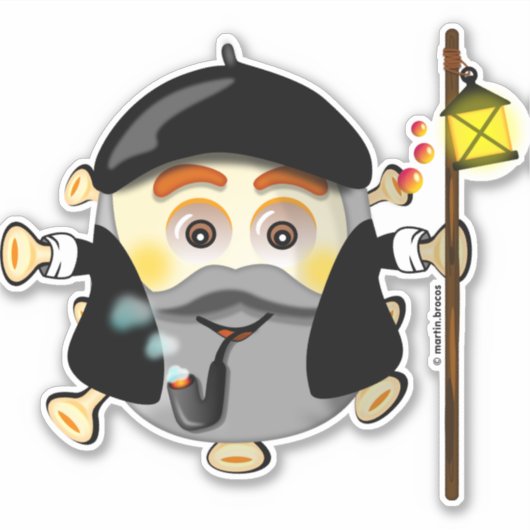 Olentzero vasco Eguberri on by Simonsitos Aufkleber (Vorderseite)