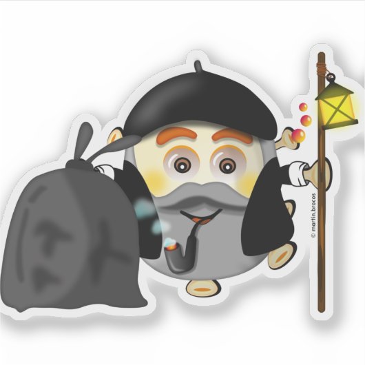 Olentzero vasco Eguberri on by Simonsitos Aufkleber (Vorderseite)