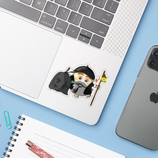 Olentzero vasco Eguberri on by Simonsitos Aufkleber (Laptop mit iPhone)