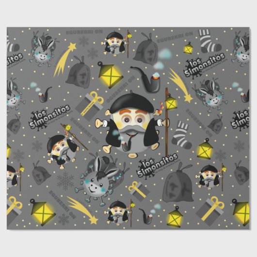 Olentzero vasco Eguberri on by Simonsitos Geschenkpapier (Flach)