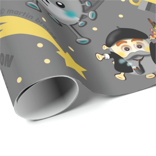 Olentzero vasco Eguberri on by Simonsitos Geschenkpapier (Rolleneckpunkt)