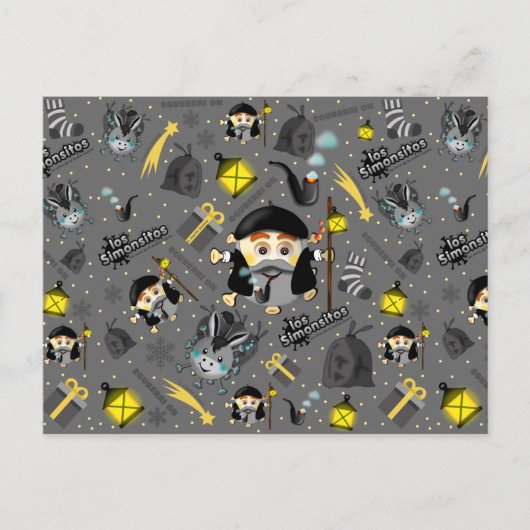 Olentzero vasco Eguberri von Simonsitos Feiertagspostkarte (Vorderseite)