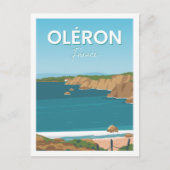 Oleron France Famous Travel Place Illustration Postkarte (Vorderseite)