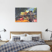 Ölextraktor: Raja Ravi Varma Malerei Leinwanddruck (Insitu (Schlafzimmer))
