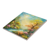 Ölfarbe eine Frühlingsumgebung und einen Baum Fliese (Seite)