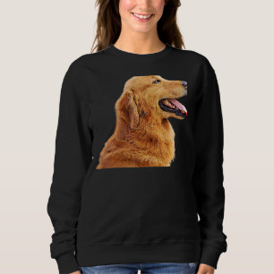 Ölfarbe Filter Seitenansicht der Hunde Gesicht Hun Sweatshirt